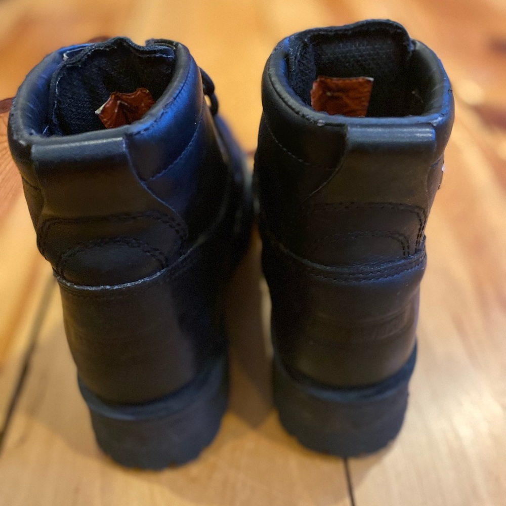 Harley Davidson steel toe lace up ankle boots - Picture 6 of 7